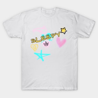 Sleepy with Graffiti Art T-Shirt